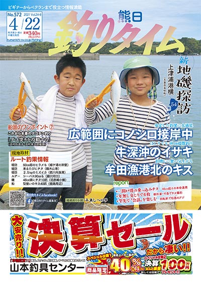 熊日釣りタイム　4月22日　No.572